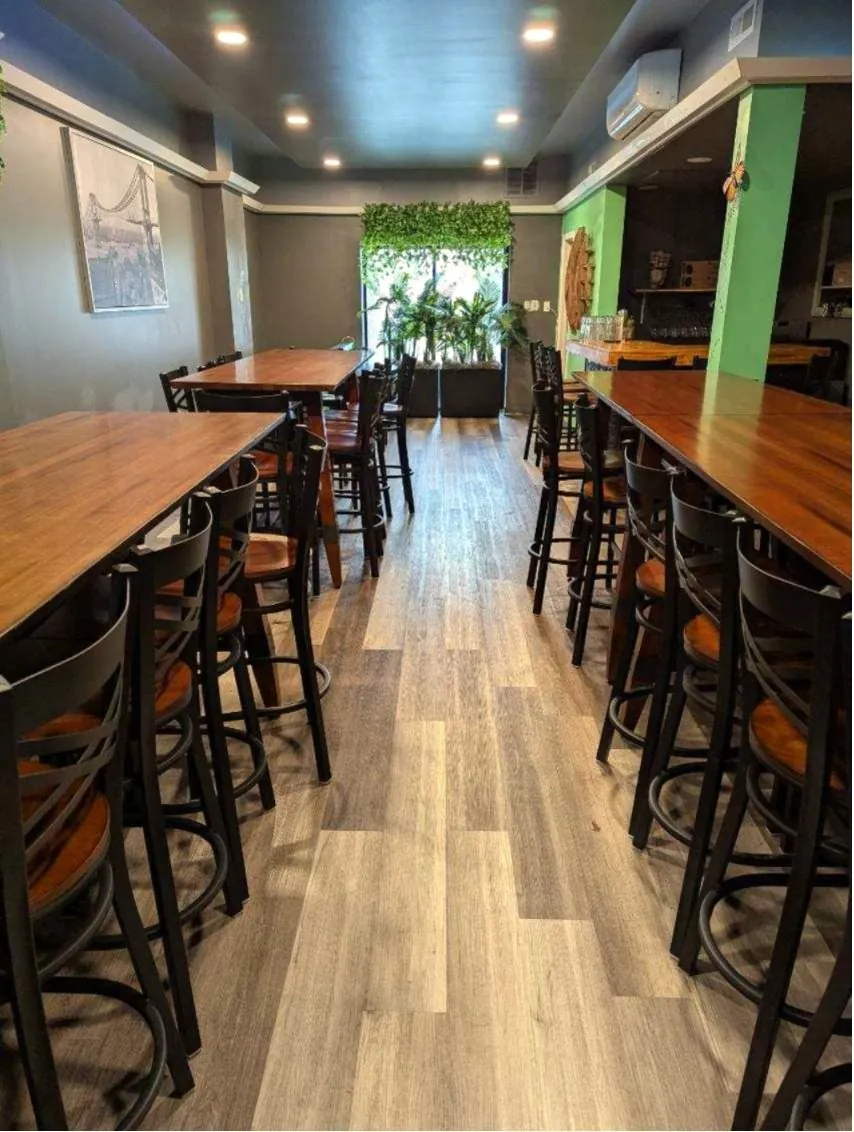 Upstairs seating